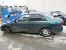 2001 HONDA CIVIC DX GREEN 4DR 1.7L MT A17528